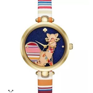 Kate Spade New York Multicolor Leather Camel Holland Watch